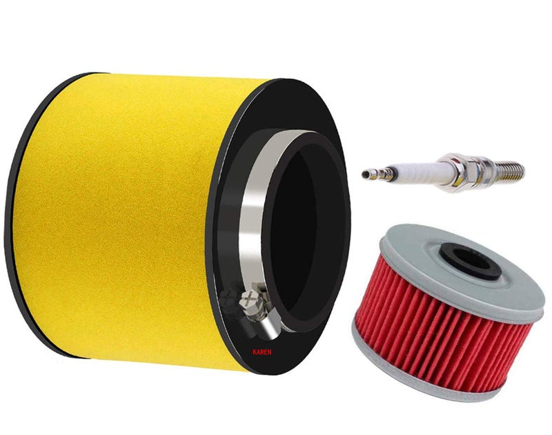 BOOTOP PIN TRX350 Air Filter Compatible for Honda Rancher TRX350FE TRX350FM TRX350TE TRX350TM 2000 2001 2002 2003 2004 2005 2006 Replace 17254-HN5-670 with Oil Filter Spark Plug - Image 1